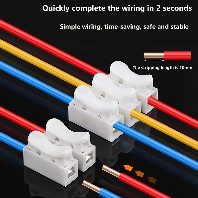 50pcs Push Quick Wire Cable CH - Push Fit Connector recension och pris