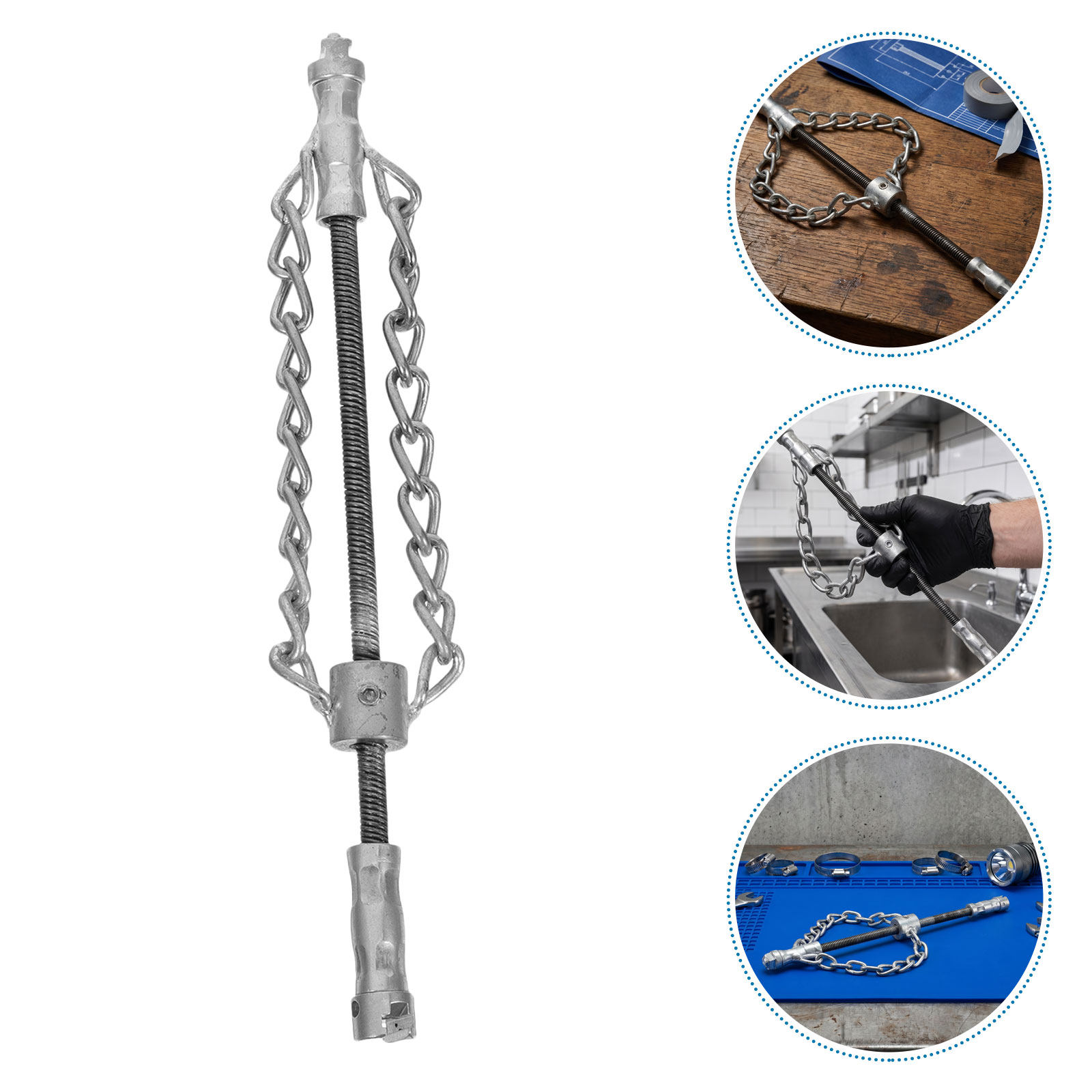 2Pcs Heavy Duty Mainline Sewer - Drain Snake Flexible recension och pris